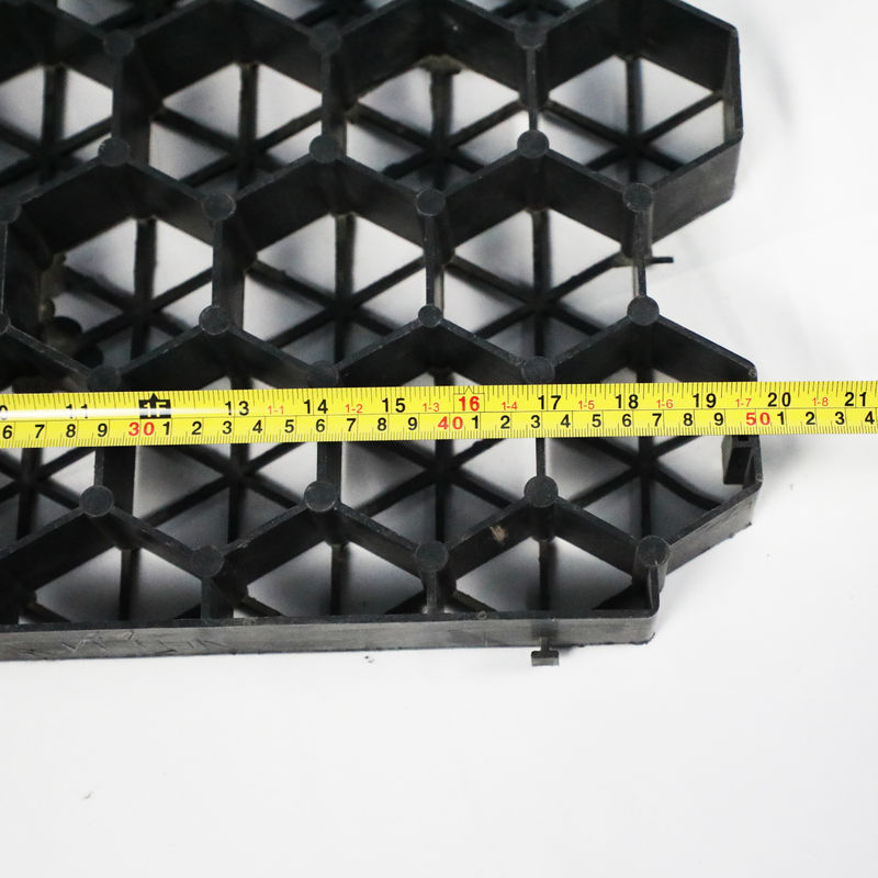 Grelha de grama plástica de plástico para estacionamento saída de incêndio de lote de HDPE Pavimentadores Geogrid para paisagem terra Geocell Grelha de cascalho Paddock Grelha