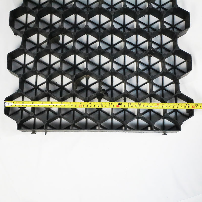 Grelha de grama plástica de plástico para estacionamento saída de incêndio de lote de HDPE Pavimentadores Geogrid para paisagem terra Geocell Grelha de cascalho Paddock Grelha