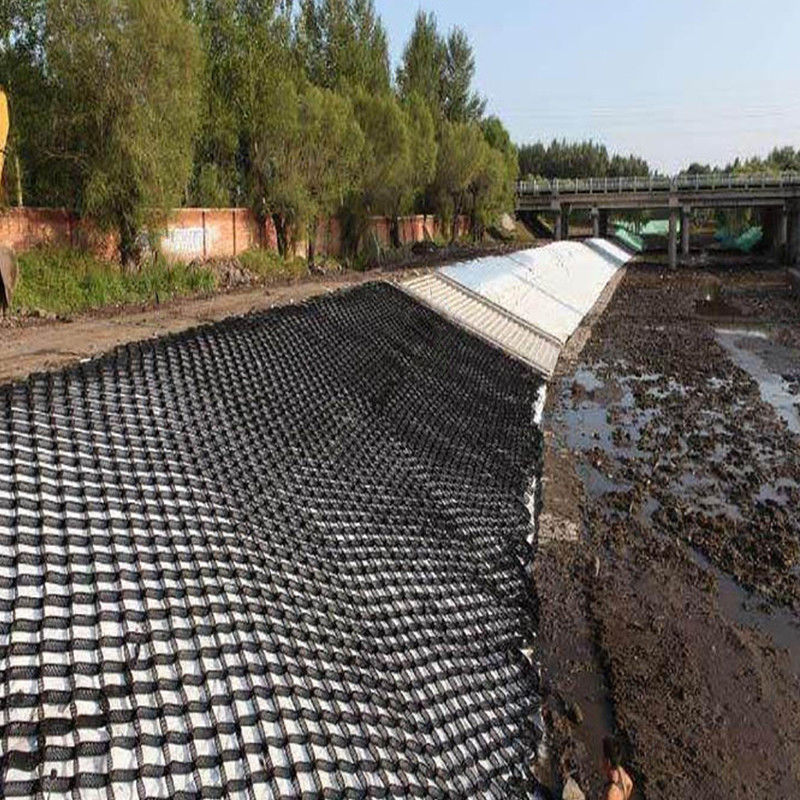 HDPE Geocell de plástico pavimentado Grade Negro Geocell de HDPE para reforço de porão macio Estabilizador de cascalho de baixo custo Geocell na construção rodoviária
