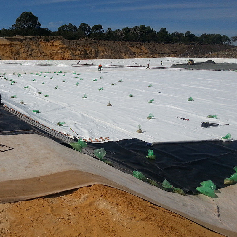 Revestimento de lagoa com geomembrana de HDPE resistente aos raios UV impermeável para aquicultura Agricultura Barragem aterros sanitários Pecuária Biodigestor Mineração