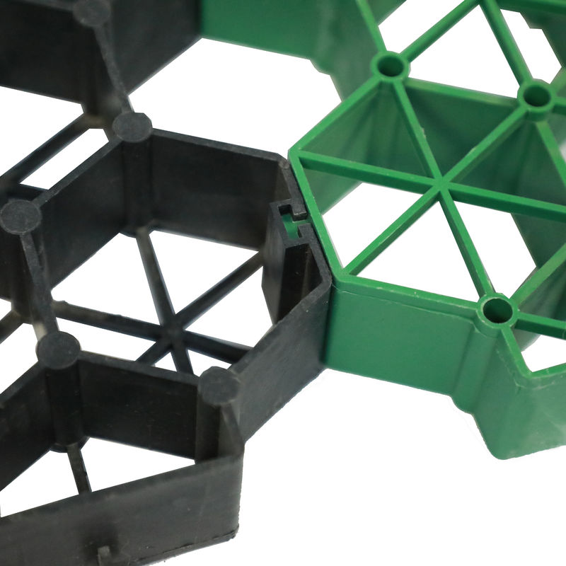 Grades de reforço do solo Grade de relva de plástico de cascalho Grade de relva de plástico hexagonal / estabilizador de entrada