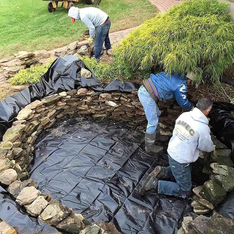 Geomembrana Liner de lago 0,5 mm 1 mm 1,5 mm 2 mm HDPE LDPE Lldpe PVC EVA Geomembrana Liner de lago