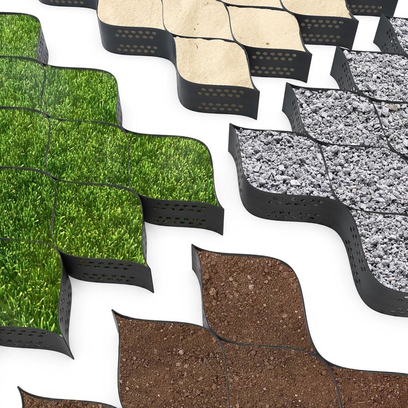 HDPE Geocell de plástico Paved Grid Geocell de HDPE para reforço de porão macio Estabilizador de cascalho de baixo custo Geocell na construção rodoviária