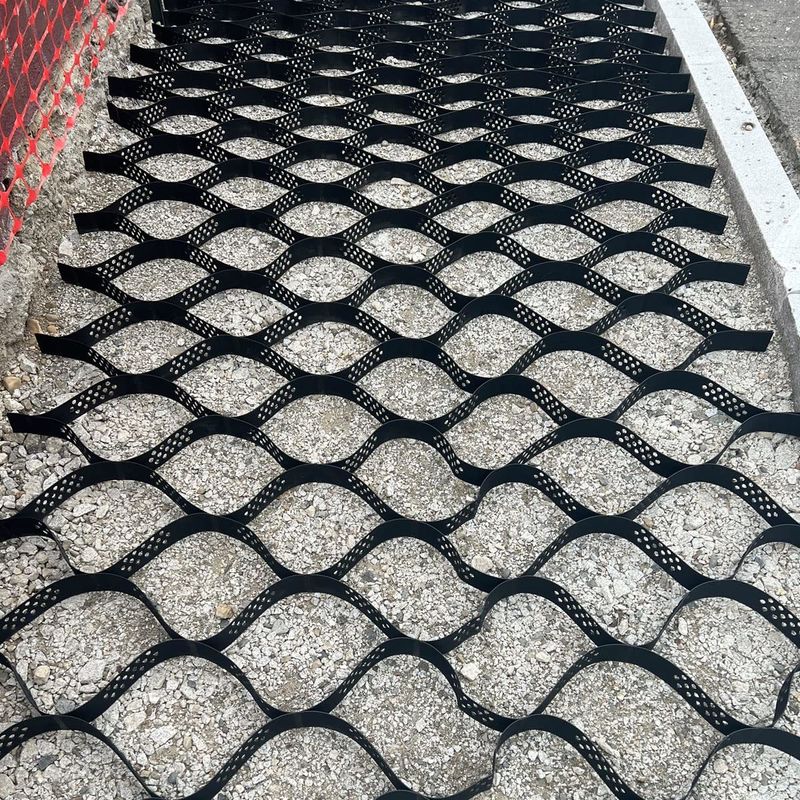 HDPE Geocell de plástico Paved Grid Geocell de HDPE para reforço de porão macio Estabilizador de cascalho de baixo custo Geocell na construção rodoviária