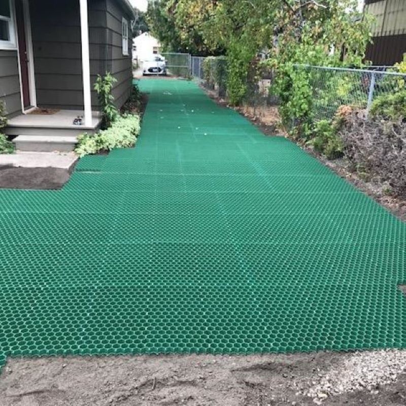 Grade de gramado plástico para estacionamento, pavimentação, grade de cascalho para produtos de paisagismo comercial, produtos de paisagismo, design de caminho de jardim e pista de golfe