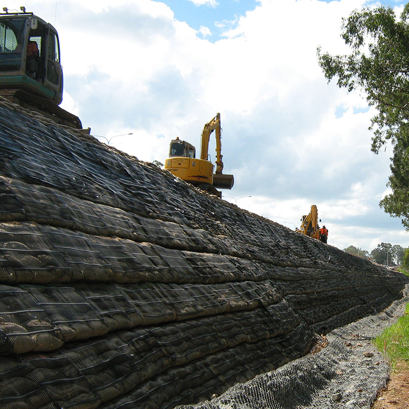 Reforço Plástico Biaxial PP PE Uniaxial Composto Esticado HDPE Geogrelha Construção de Estradas e Ferrovias