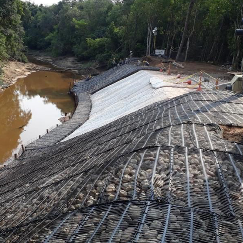 Reforço Plástico Biaxial PP PE Uniaxial Composto Esticado HDPE Geogrelha Construção de Estradas e Ferrovias