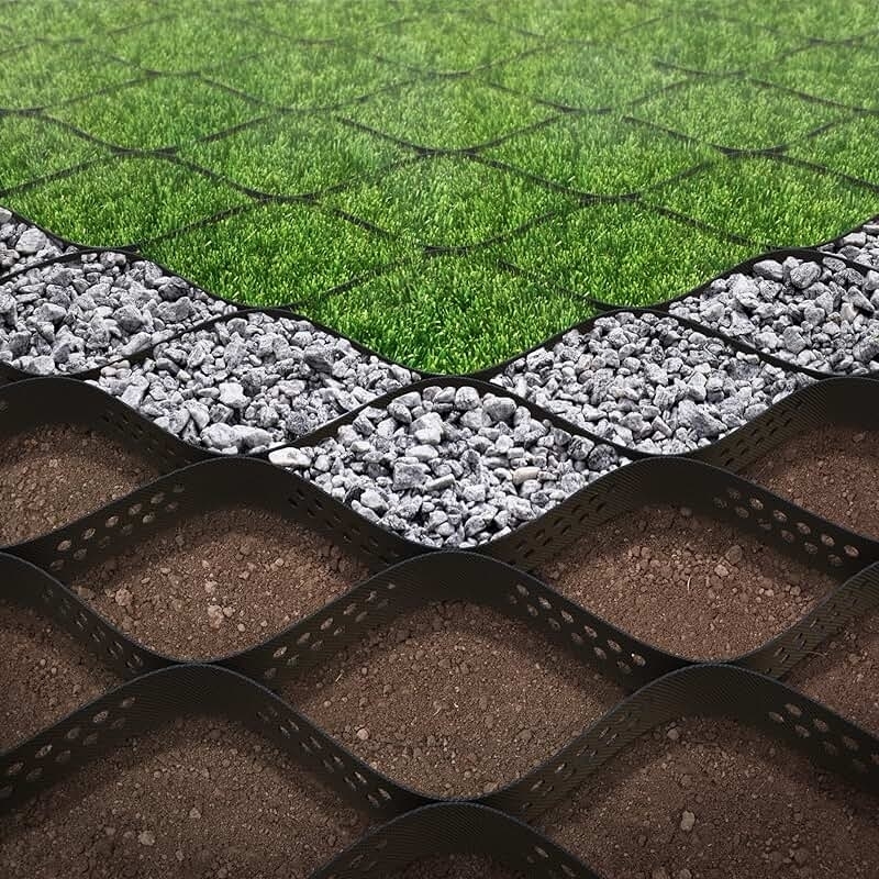 Geocélulas de HDPE duráveis Geocélula de HDPE com superfície lisa para calçadas Controle de erosão para encostas Suporte para muros de contenção