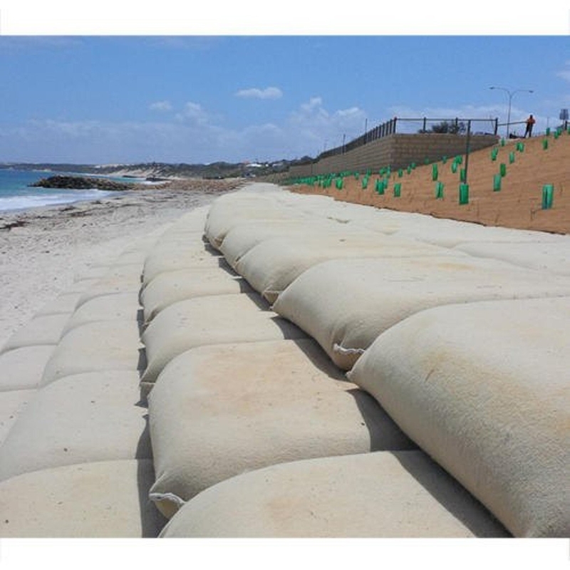 Geobag geotêxtil industrial 40*80cm para proteção de taludes de rodovias, plantio de grama e reflorestamento, controle de inundações