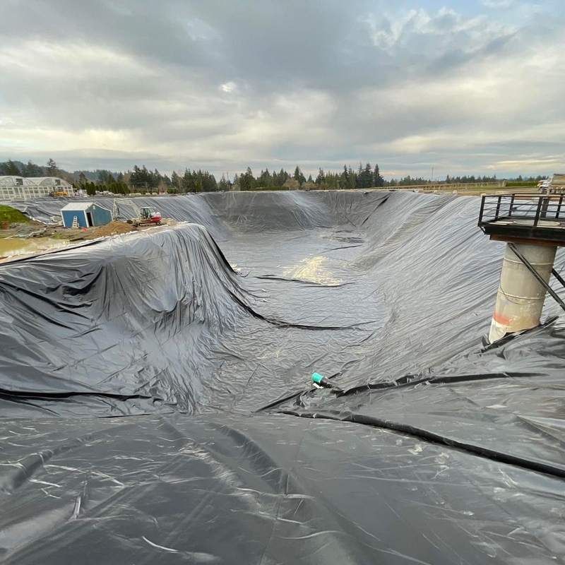 Polietileno para piscifacção exterior Geomembrana Liner de lago HDPE Liner de contenção Liner de lago grande Geomembrana impermeável Liner de lago