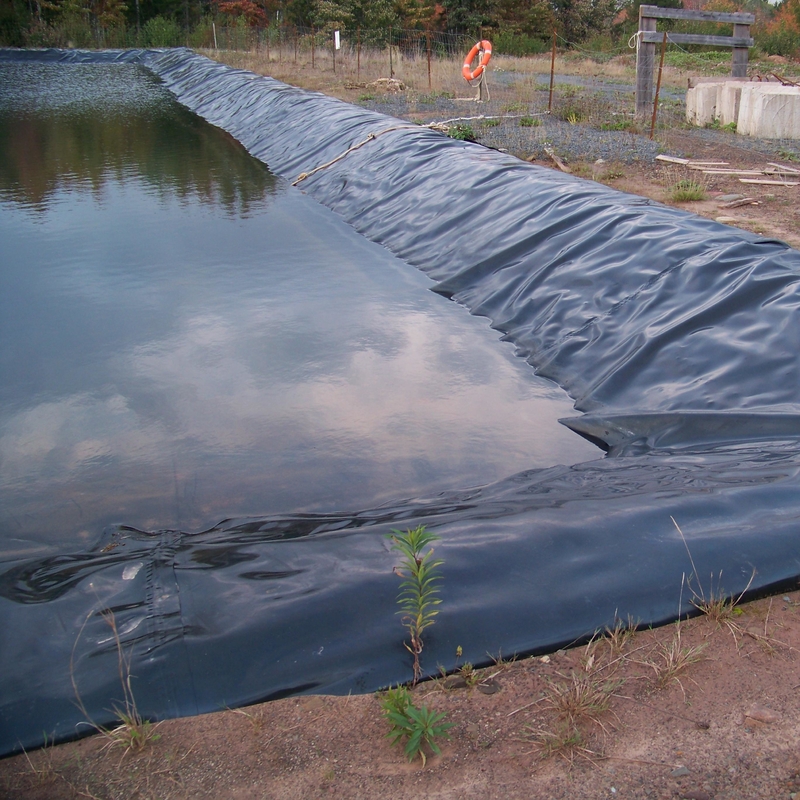 Polietileno para piscifacção exterior Geomembrana Liner de lago HDPE Liner de contenção Liner de lago grande Geomembrana impermeável Liner de lago