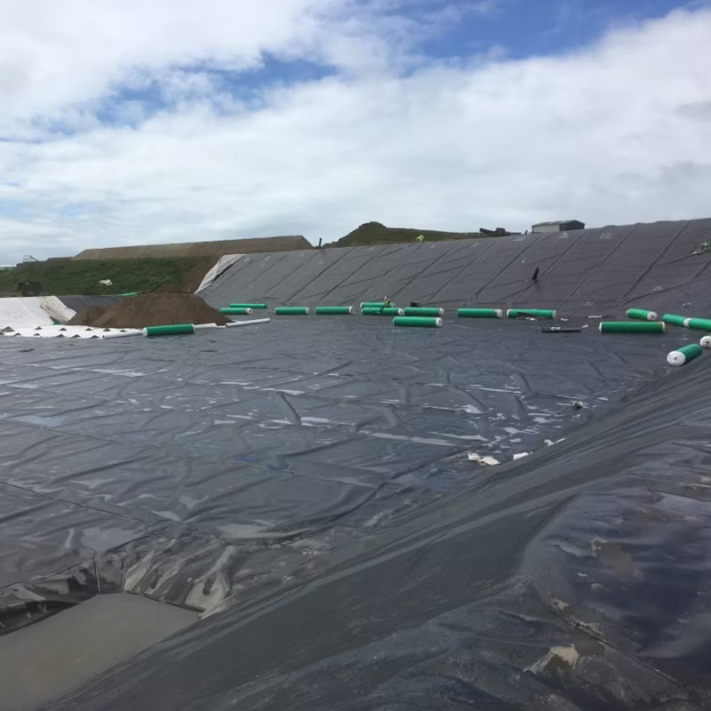 Preço de fábrica 100% Polietileno Virgem de Alta Densidade Geomembrana HDPE lisa e texturizada à prova d'água e anti-infiltração para lagoa de aterro, mineração, barragem, lago de água e revestimento de lagoa