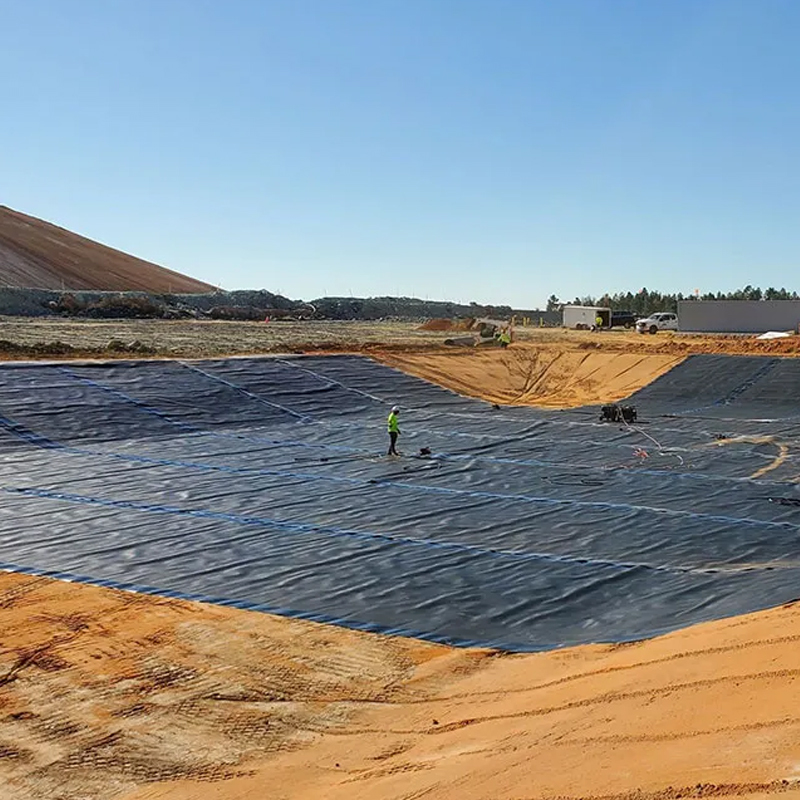 Preço de fábrica 100% Polietileno Virgem de Alta Densidade Geomembrana HDPE lisa e texturizada à prova d'água e anti-infiltração para lagoa de aterro, mineração, barragem, lago de água e revestimento de lagoa