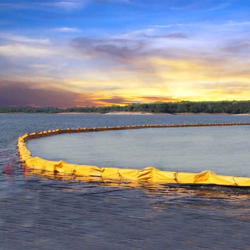 Cortina de Silt PVC Flutuante Cortina de Silt Contenção Boom Eco Amigável Boom de derramamento de óleo Flutuante Cortina de Silt para ambientes aquáticos