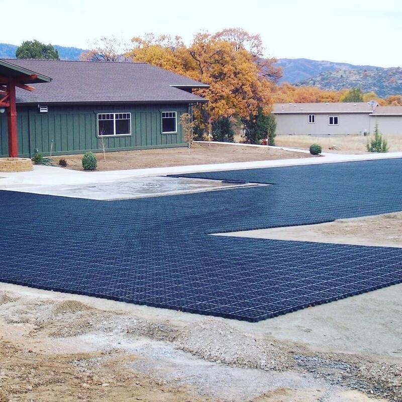 Grelha de gramado de plástico HDPE para estacionamentos de pavimento de grama, controle de erosão de encostas, estabilização do solo, pavimentadoras de cascalho e paisagismo, Grelha de gramado de plástico